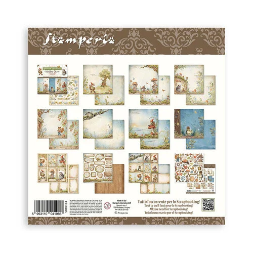 Stamperia - Hidden Grove Collection - 8 x 8 Paper Pad 13 Stamperia - Hidden Grove Collection - 8 x 8 Paper Pad