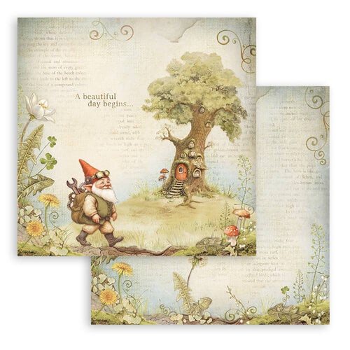 Stamperia - Hidden Grove Collection - 8 x 8 Paper Pad 2 Stamperia - Hidden Grove Collection - 8 x 8 Paper Pad