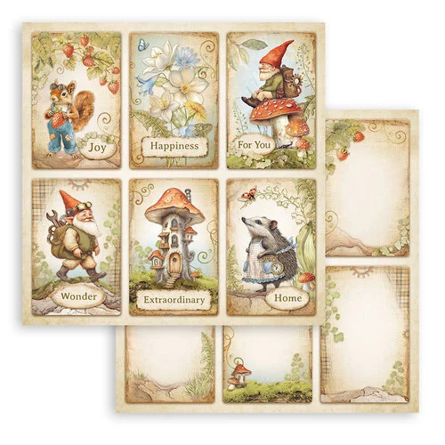 Stamperia - Hidden Grove Collection - 8 x 8 Paper Pad 9 Stamperia - Hidden Grove Collection - 8 x 8 Paper Pad