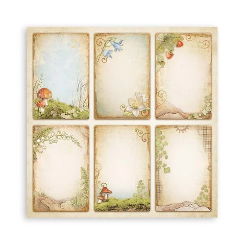 Stamperia - Hidden Grove Collection - 12 x 12 Paper Pad - Single Face 18 Stamperia - Hidden Grove Collection - 12 x 12 Paper Pad - Single Face