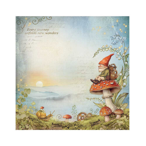 Stamperia - Hidden Grove Collection - Fabric Sheets - 4 Pack 2 Stamperia - Hidden Grove Collection - Fabric Sheets - 4 Pack