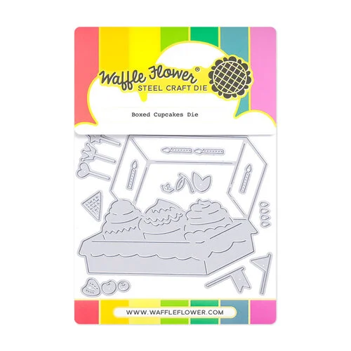 Waffle Flower Crafts - Crafts Dies - Boxed Cupcakes 1 Waffle Flower Crafts - Crafts Dies - Boxed Cupcakes