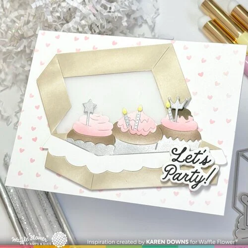 Waffle Flower Crafts - Crafts Dies - Boxed Cupcakes 8 Waffle Flower Crafts - Crafts Dies - Boxed Cupcakes