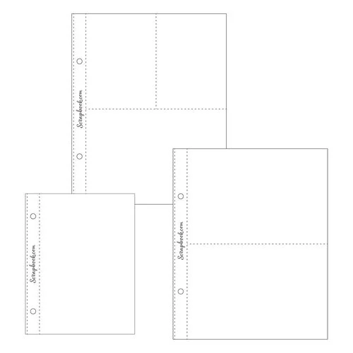 Scrapbook.com - 6x8 Page Protectors - Pocket Variety 1 - 25 Pack