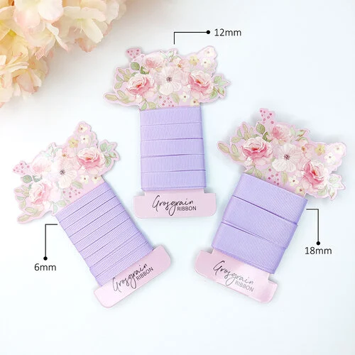 Dress My CraftBulk - Grosgrain Ribbon Combo - Mauve 1 Dress My CraftBulk - Grosgrain Ribbon Combo - Mauve