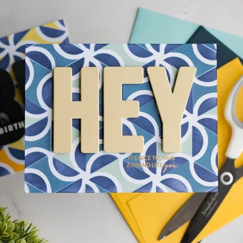 Scrapbook.com - Coordinating Die Set - Bold Letters - Large - W-Z with Characters 3 Scrapbook.com - Coordinating Die Set - Bold Letters - Large - W-Z with Characters