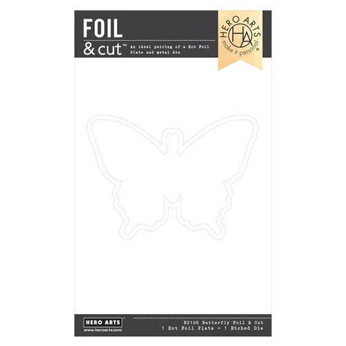 Hero Arts - Spring Whimsy Collection - Hot Foil Plate - Butterfly 1 Hero Arts - Spring Whimsy Collection - Hot Foil Plate - Butterfly