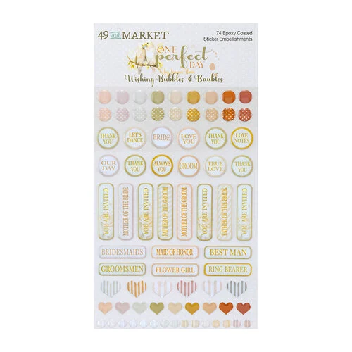 49 and Market - One Perfect Day Collection - Epoxy Stickers