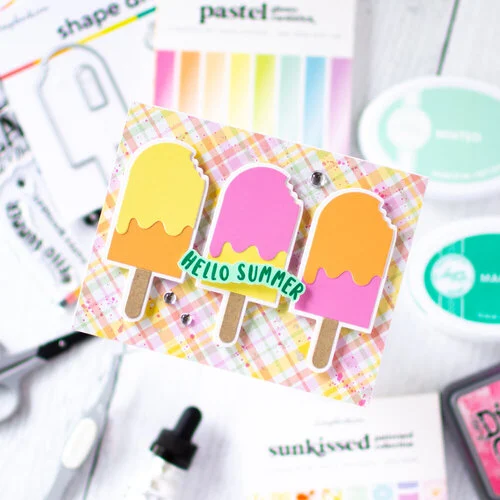 Scrapbook.com - Clear Photopolymer Stamp Set - Summer Shellebration 4 Scrapbook.com - Clear Photopolymer Stamp Set - Summer Shellebration