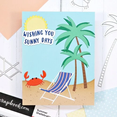 Scrapbook.com - Clear Photopolymer Stamp Set - Summer Shellebration 7 Scrapbook.com - Clear Photopolymer Stamp Set - Summer Shellebration