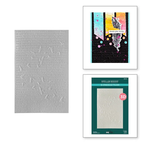 Spellbinders - Dina Wakley Media - Collaged Birds Collection - 3D Embossing Folder - Soaring 1 Spellbinders - Dina Wakley Media - Collaged Birds Collection - 3D Embossing Folder - Soaring
