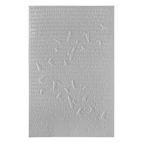 Spellbinders - Dina Wakley Media - Collaged Birds Collection - 3D Embossing Folder - Soaring 3 Spellbinders - Dina Wakley Media - Collaged Birds Collection - 3D Embossing Folder - Soaring