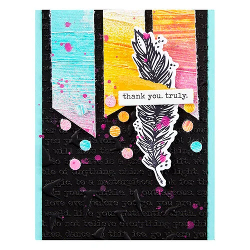 Spellbinders - Dina Wakley Media - Collaged Birds Collection - 3D Embossing Folder - Soaring 4 Spellbinders - Dina Wakley Media - Collaged Birds Collection - 3D Embossing Folder - Soaring