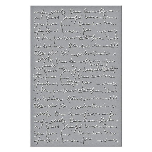 Spellbinders - Dina Wakley Media - Collaged Birds Collection - 2D Embossing Folder - Scribbled Letter 3 Spellbinders - Dina Wakley Media - Collaged Birds Collection - 2D Embossing Folder - Scribbled Letter
