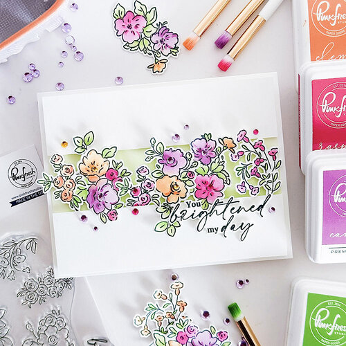 Pinkfresh Studio - Joyful Blooms Collection - Stencils - Blooming Grace