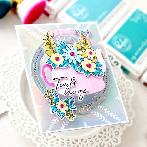 Pinkfresh Studio - Joyful Blooms Collection - Dies - Steeped in Kindness 2 Pinkfresh Studio - Joyful Blooms Collection - Dies - Steeped in Kindness
