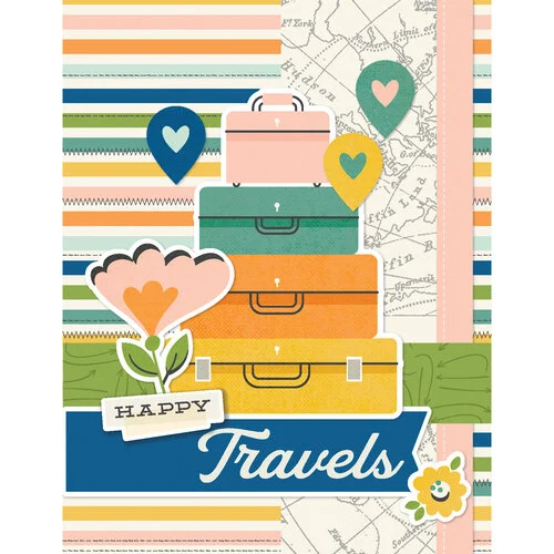 Simple Stories - Happy Travels Collection - Simple Cards - Card Kit