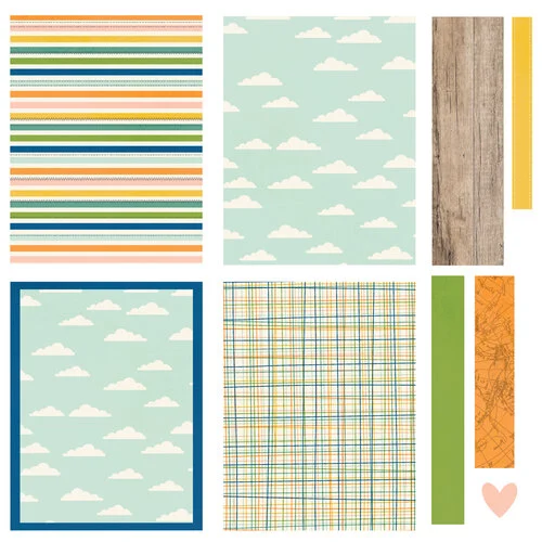 Simple Stories - Happy Travels Collection - Simple Cards - Card Kit
