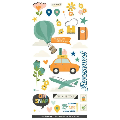 Simple Stories - Happy Travels Collection - Simple Cards - Card Kit