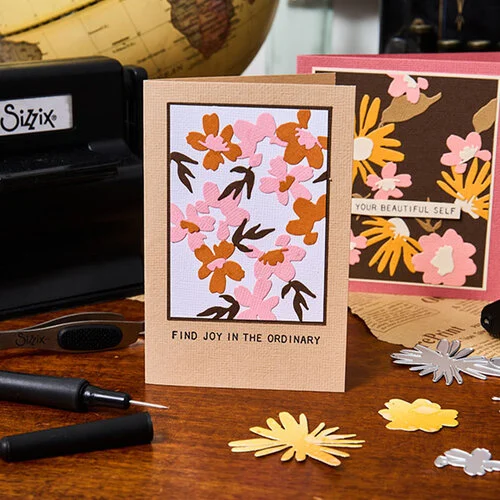 Sizzix - Tim Holtz - 2D Embossing Folder and Thinlits Dies Set - Vault Bundle - 128 Pieces 5 Sizzix - Tim Holtz - 2D Embossing Folder and Thinlits Dies Set - Vault Bundle - 128 Pieces