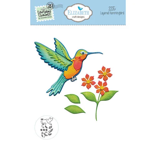 Elizabeth Craft Designs - Sunny Days Collection - Dies - Layered Hummingbird 1 Elizabeth Craft Designs - Sunny Days Collection - Dies - Layered Hummingbird