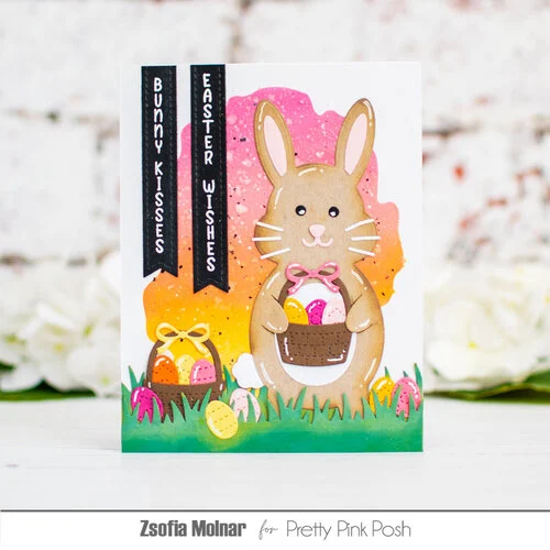Pretty Pink Posh - Clear Photopolymer Stamps - Upright Greetings - Easter