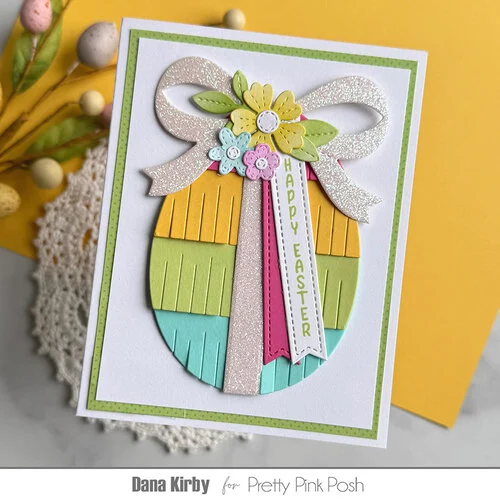 Pretty Pink Posh - Clear Photopolymer Stamps - Upright Greetings - Easter