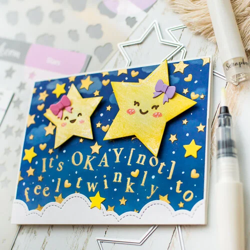 Scrapbook.com - Clear Photopolymer Stamp Set - Classic Alpha Upper