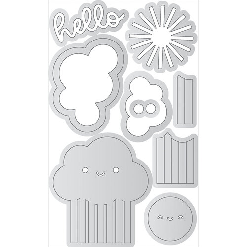 Doodlebug Design - Butterfly Kisses Collection - Doodle Cuts - Metal Dies - Hello Sunshine