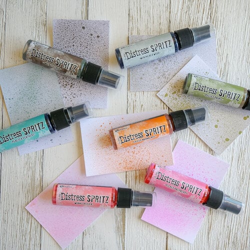 Ranger Ink - Tim Holtz - Distress Spritz - 12 Pack Bundle 1 with Storage Tin