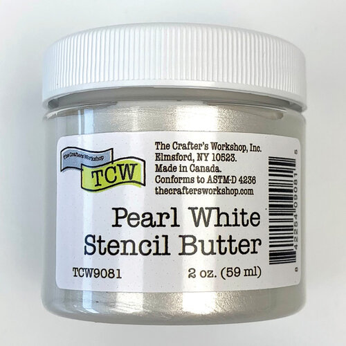 The Crafter's Workshop - Stencil Butter - Pearl White