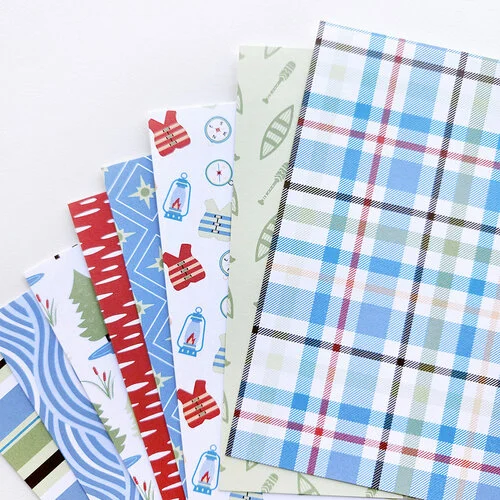 Catherine Pooler Designs - At the Lake Collection - 6 x 6 Patterned Paper Pack - Canoe with You