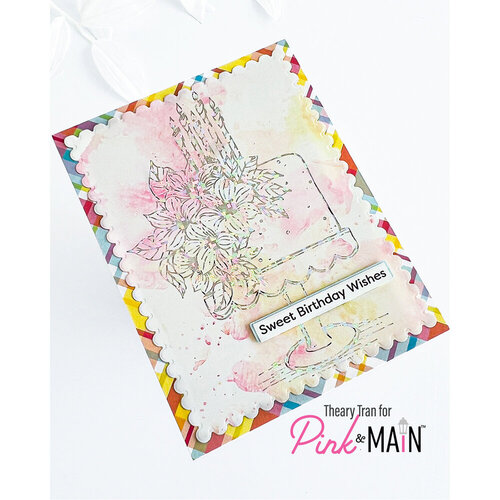 Pink and Main - Cheerfoil Collection - Foilable Panels - Floral Cake 2 Pink and Main - Cheerfoil Collection - Foilable Panels - Floral Cake