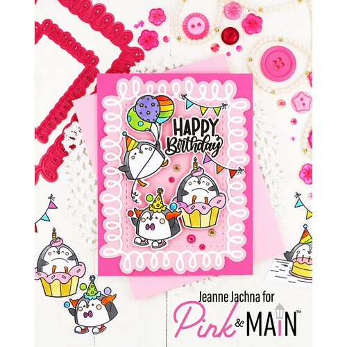 Pink and Main - Dies - Party Penguins 4 Pink and Main - Dies - Party Penguins