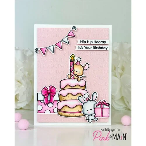 Pink and Main - Die and Stencil Set - Layer Cake 2 Pink and Main - Die and Stencil Set - Layer Cake