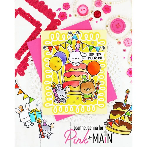 Pink and Main - Die and Stencil Set - Layer Cake 3 Pink and Main - Die and Stencil Set - Layer Cake