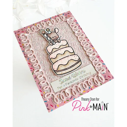 Pink and Main - Die and Stencil Set - Layer Cake 4 Pink and Main - Die and Stencil Set - Layer Cake