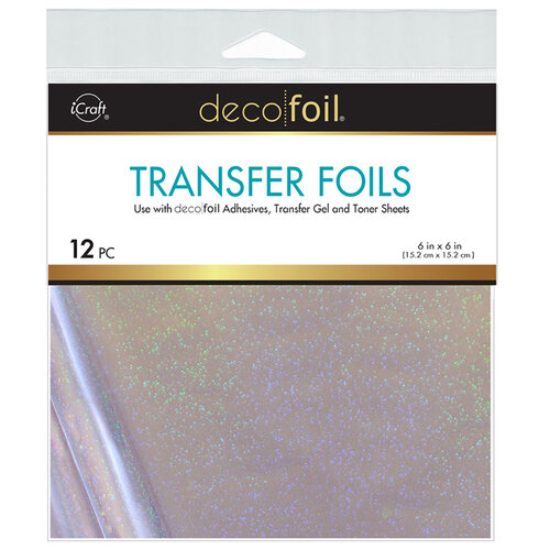 Therm-O-Web - iCraft - Deco Foil Adhesive Transfer Sheets - Silver Sparkle 1 Therm-O-Web - iCraft - Deco Foil Adhesive Transfer Sheets - Silver Sparkle