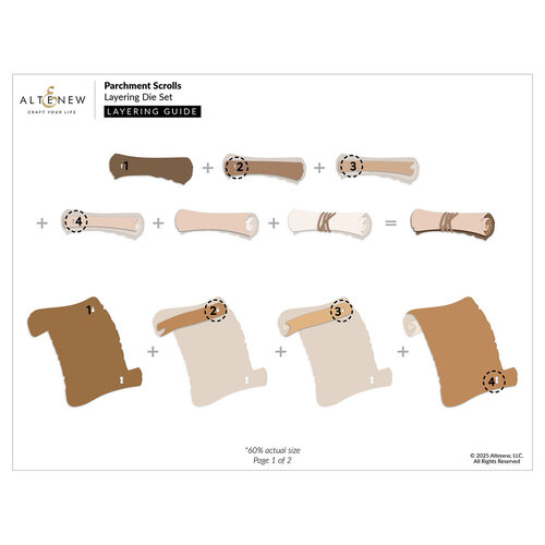 Altenew - Dies - Parchment Scrolls