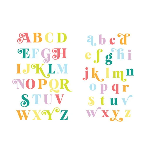 Scrapbook.com - Decorative Die Set - Alphabet and Number Bundle - Festive 2 Scrapbook.com - Decorative Die Set - Alphabet and Number Bundle - Festive