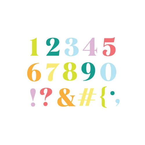 Scrapbook.com - Decorative Die Set - Alphabet and Number Bundle - Festive 3 Scrapbook.com - Decorative Die Set - Alphabet and Number Bundle - Festive