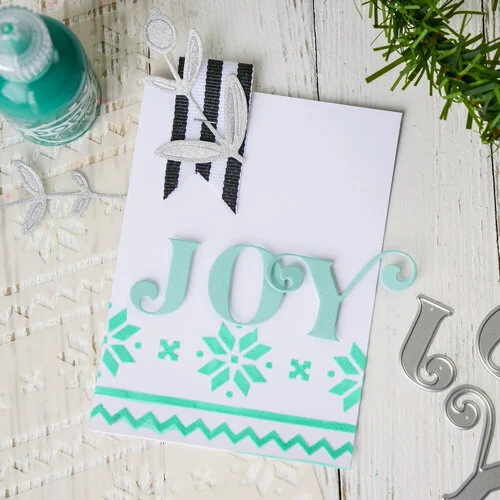 Scrapbook.com - Decorative Die Set - Alphabet and Number Bundle - Festive 5 Scrapbook.com - Decorative Die Set - Alphabet and Number Bundle - Festive