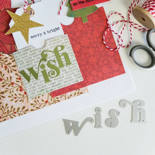 Scrapbook.com - Decorative Die Set - Alphabet and Number Bundle - Festive 6 Scrapbook.com - Decorative Die Set - Alphabet and Number Bundle - Festive
