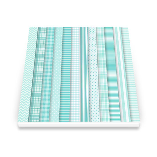 Art Impressions - 6 x 6 Paper Pack - Basic Teal