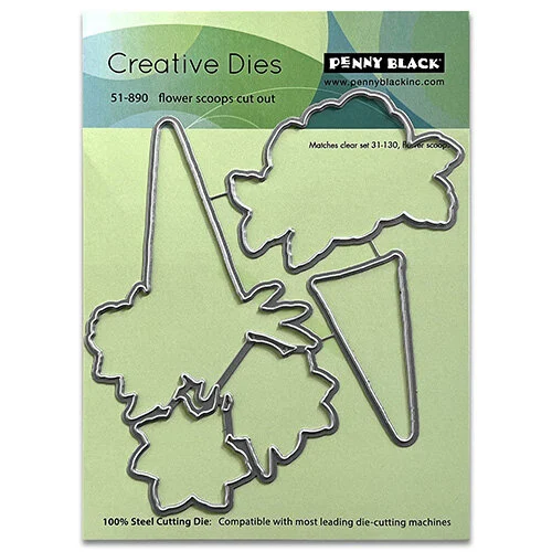 Penny Black - Creative Dies - Flower Scoops 1 Penny Black - Creative Dies - Flower Scoops