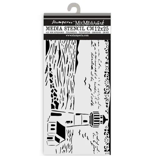 Stamperia - Silent Sea Collection - Stencils - Lighthouse 1 Stamperia - Silent Sea Collection - Stencils - Lighthouse