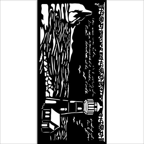 Stamperia - Silent Sea Collection - Stencils - Lighthouse 2 Stamperia - Silent Sea Collection - Stencils - Lighthouse