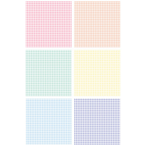 Everett Rd - Springtime Collection - 6 x 6 Paper Pack - Ginghams 2 Everett Rd - Springtime Collection - 6 x 6 Paper Pack - Ginghams