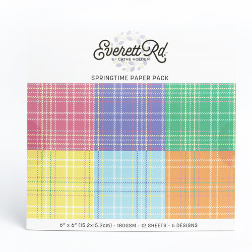 Everett Rd - Springtime Collection - 6 x 6 Paper Pack - Tartans