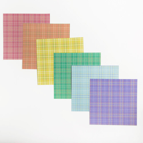 Everett Rd - Springtime Collection - 6 x 6 Paper Pack - Tartans